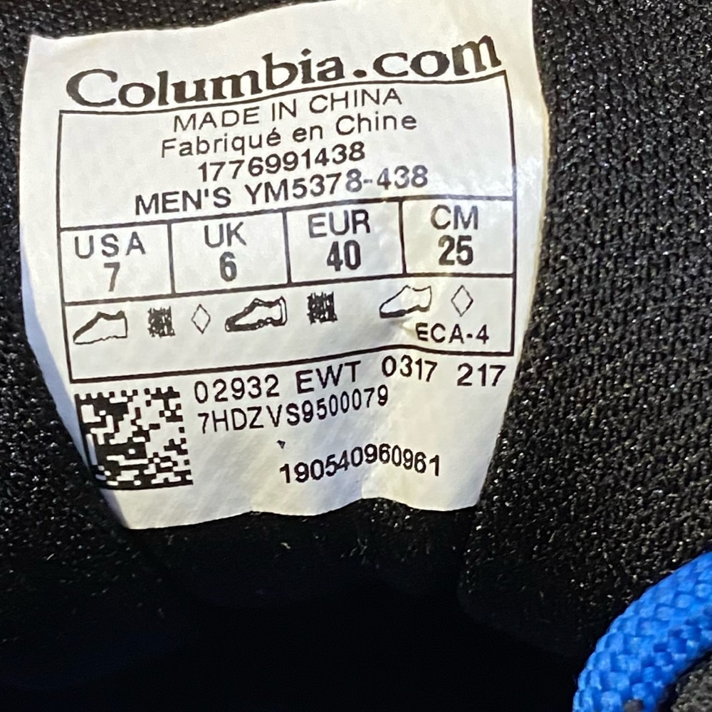 Columbia Hiking Shoes TechLite Men Size 7 - Picture 7 of 7